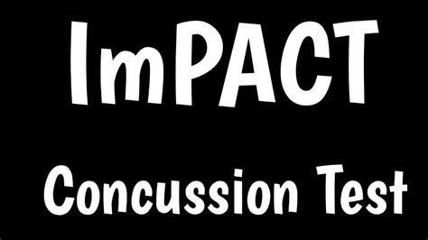 immediate impact concussion test